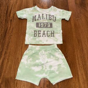 Grayson Mini Toddler Boys 2-Piece Set Size 3T Green Tie-Dye